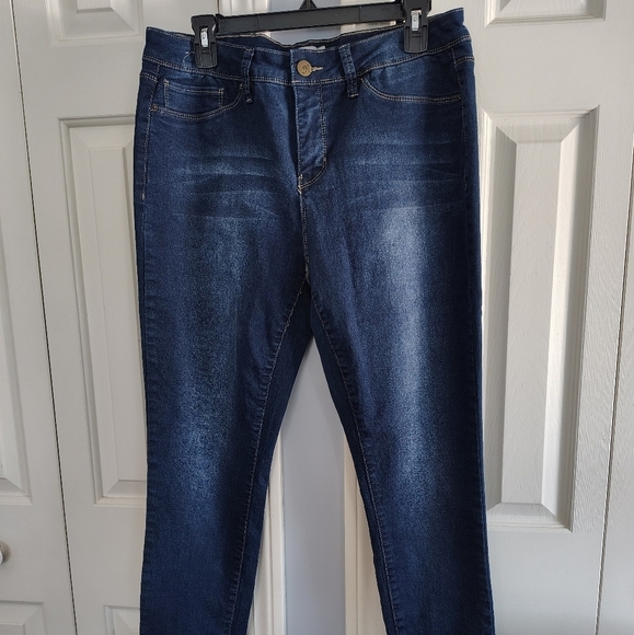 Royalty Dark Wash High Waisted Skinny jeans 16 - Picture 1 of 8